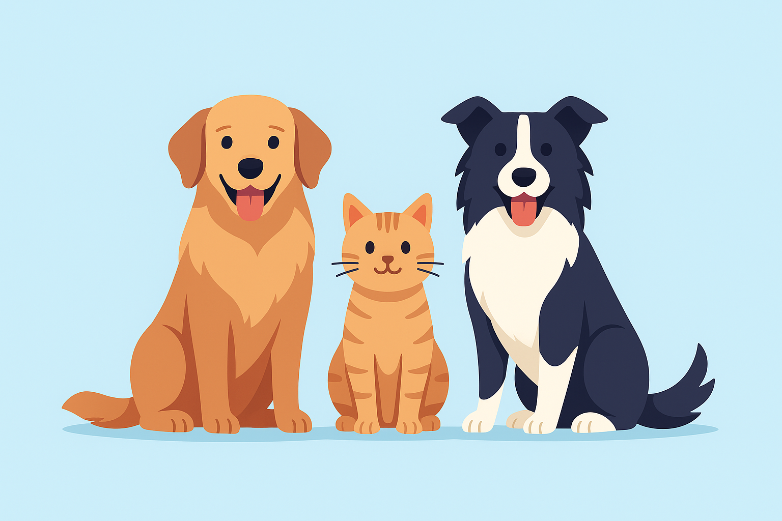 Banner de cães felizes
